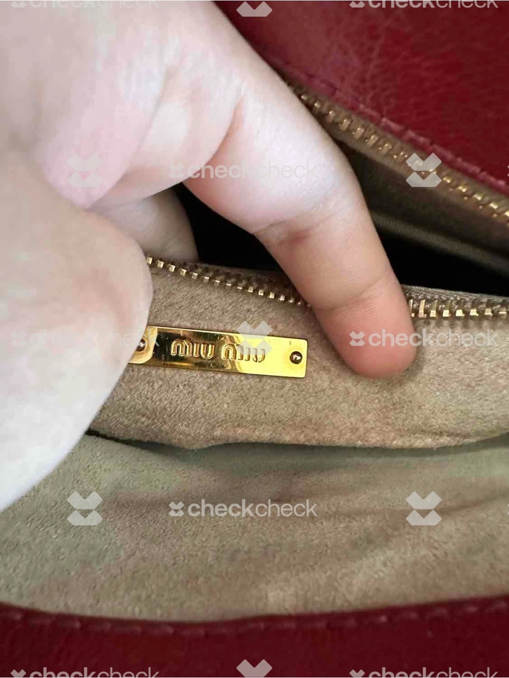 Miu Miu Bordeaux Leather Top-Handle Crossbody Bag - Picture 6 of 11